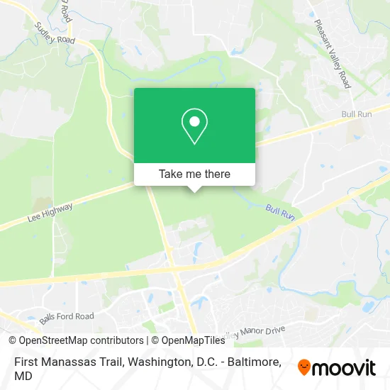 First Manassas Trail map