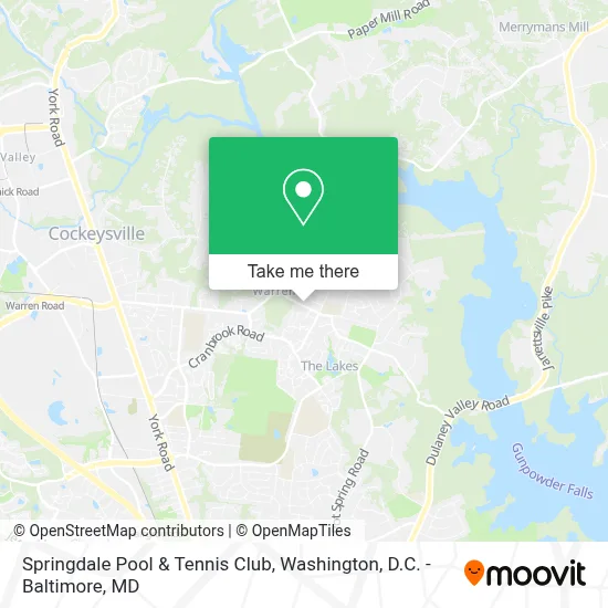 Springdale Pool & Tennis Club map