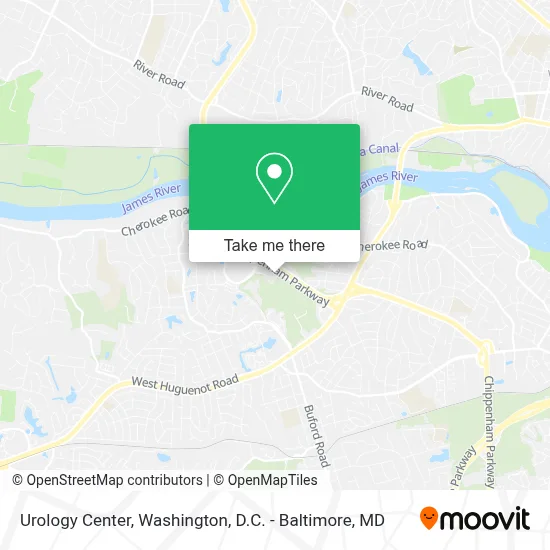 Urology Center map