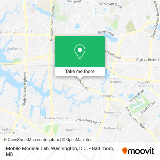 Mobile Medical Lab map