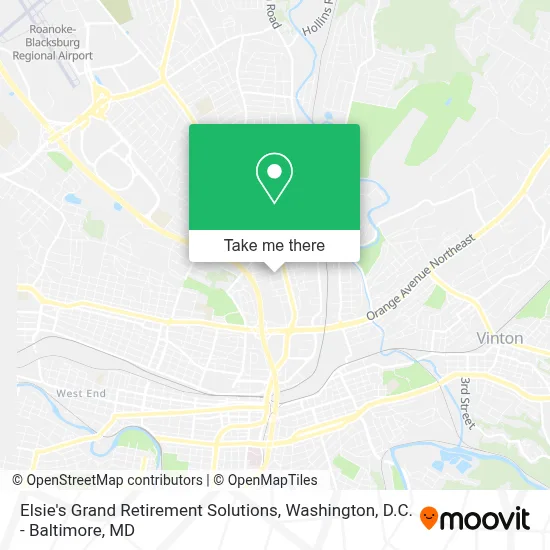 Elsie's Grand Retirement Solutions map
