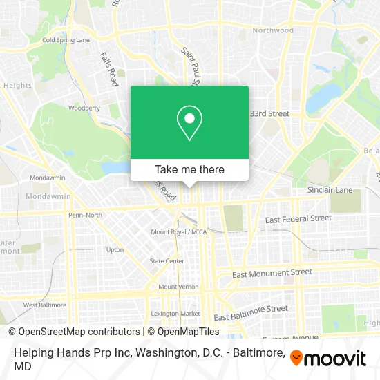 Helping Hands Prp Inc map