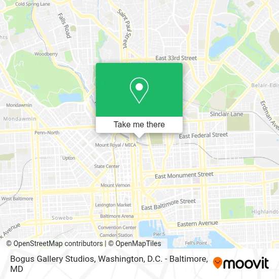 Bogus Gallery Studios map