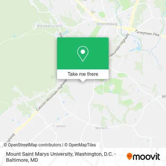 Mount Saint Marys University map