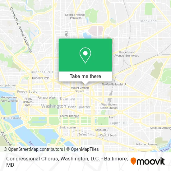 Congressional Chorus map