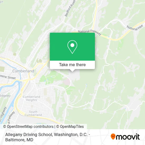 Allegany Driving School map