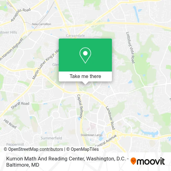 Kumon Math And Reading Center map