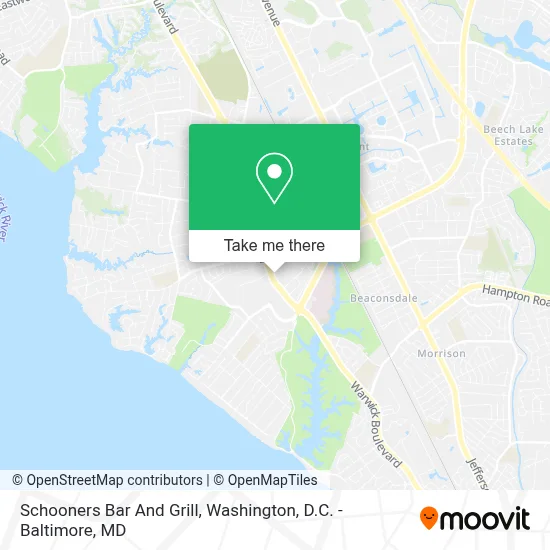 Schooners Bar And Grill map