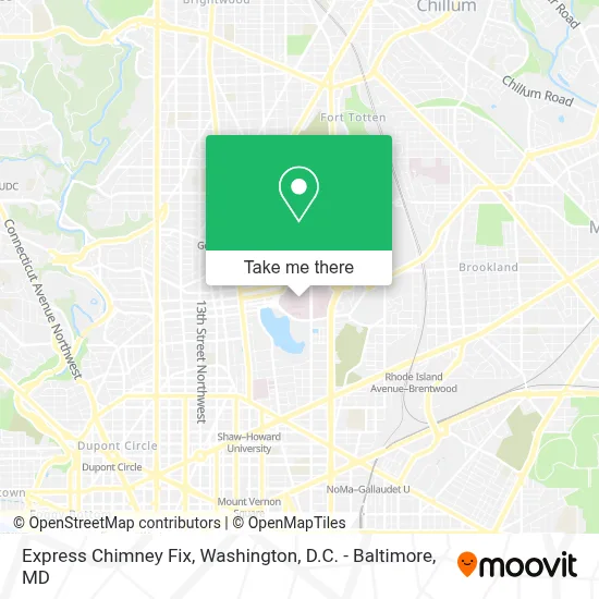 Express Chimney Fix map