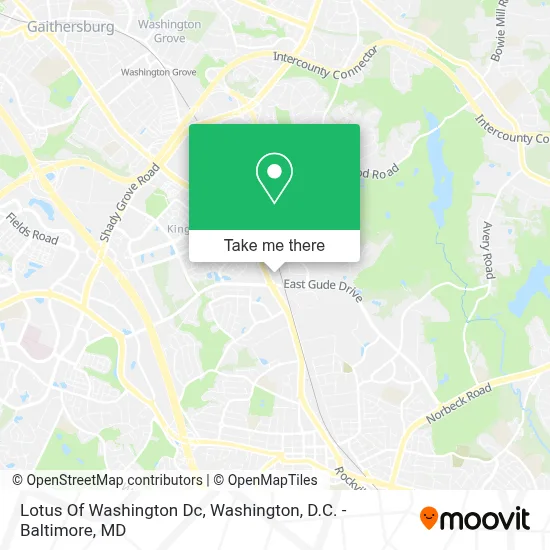 Lotus Of Washington Dc map