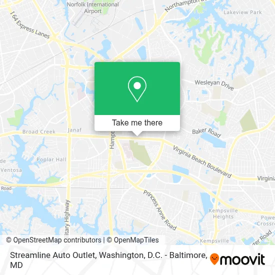 Streamline Auto Outlet map