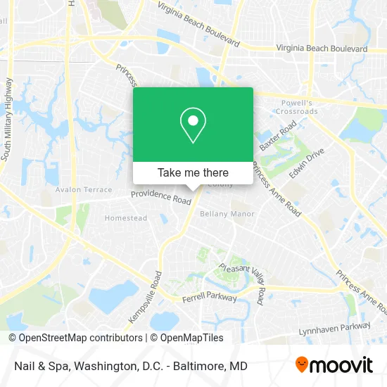 Nail & Spa map