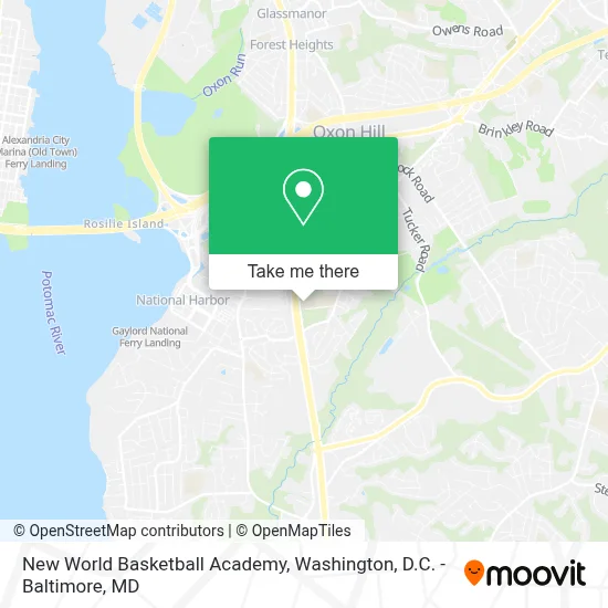 New World Basketball Academy map