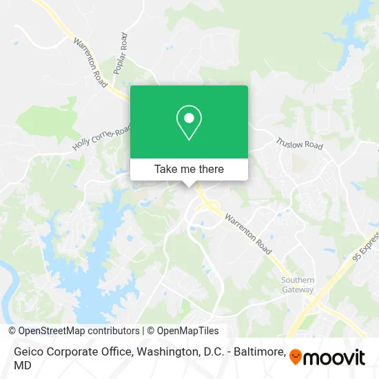 Geico Corporate Office map