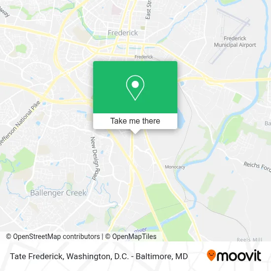 Tate Frederick map