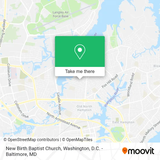 New Birth Baptist Church map