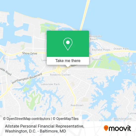 Allstate Personal Financial Representative map
