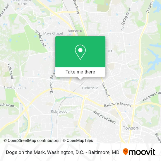 Dogs on the Mark map