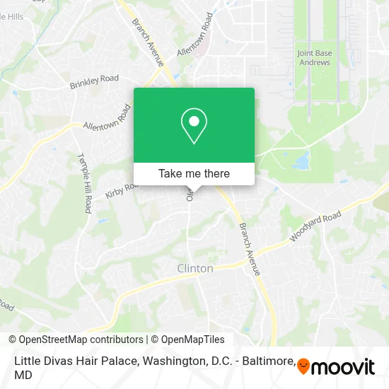 Little Divas Hair Palace map