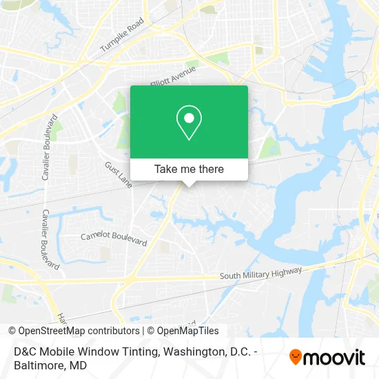 D&C Mobile Window Tinting map