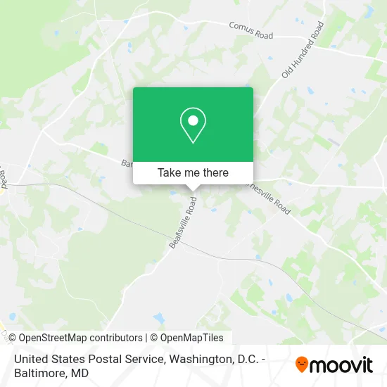 United States Postal Service map