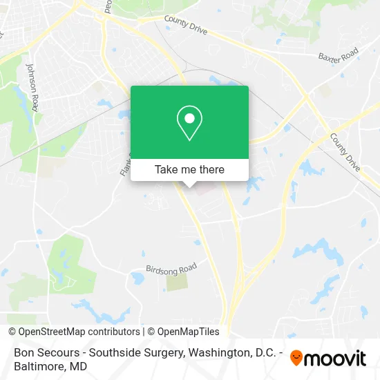 Bon Secours - Southside Surgery map