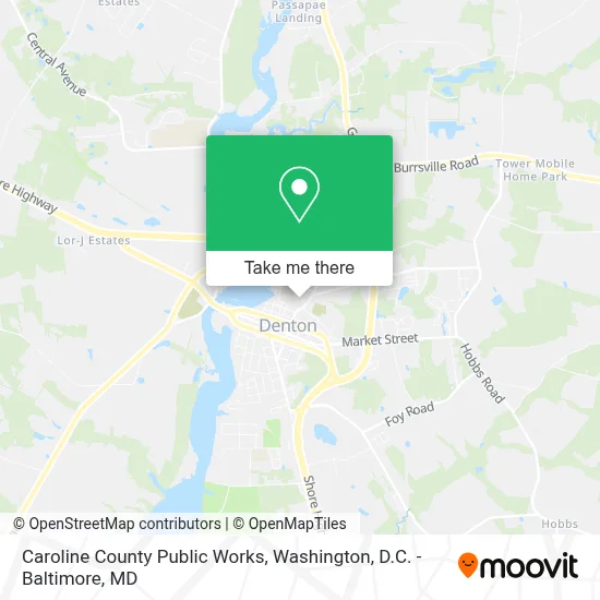 Caroline County Public Works map