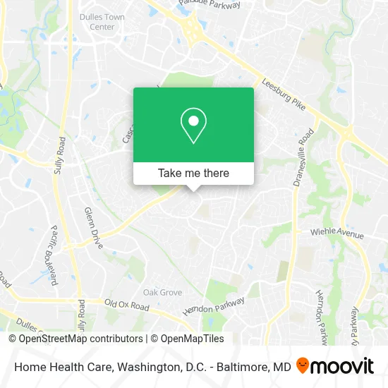 Home Health Care map
