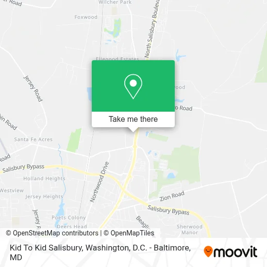 Kid To Kid Salisbury map
