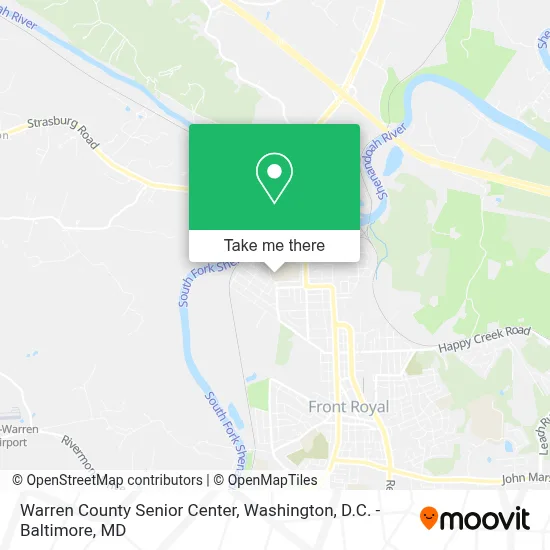 Warren County Senior Center map