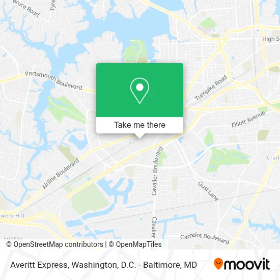 Averitt Express map