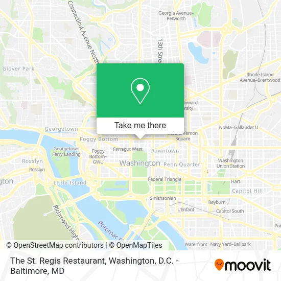 The St. Regis Restaurant map