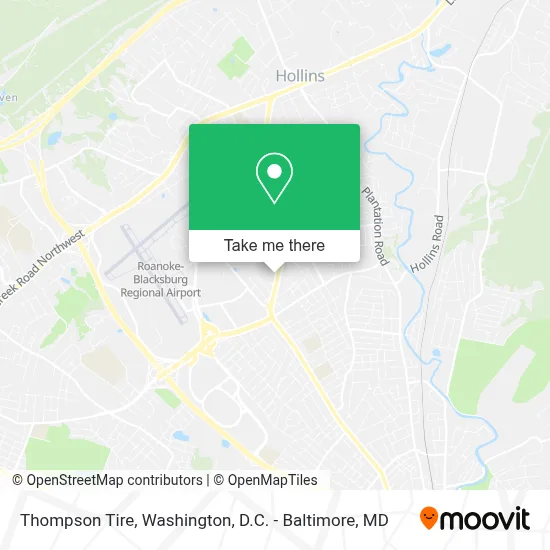 Thompson Tire map