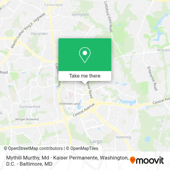 Mythili Murthy, Md - Kaiser Permanente map