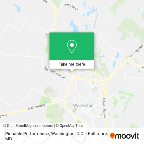 Pinnacle Performance map