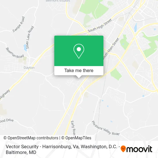 Vector Security - Harrisonburg, Va map