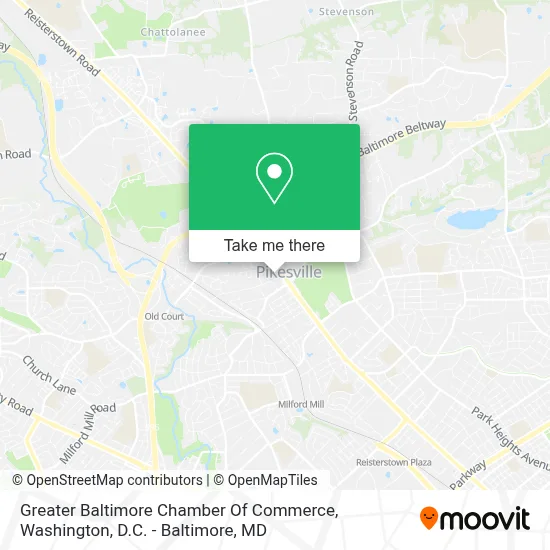 Greater Baltimore Chamber Of Commerce map