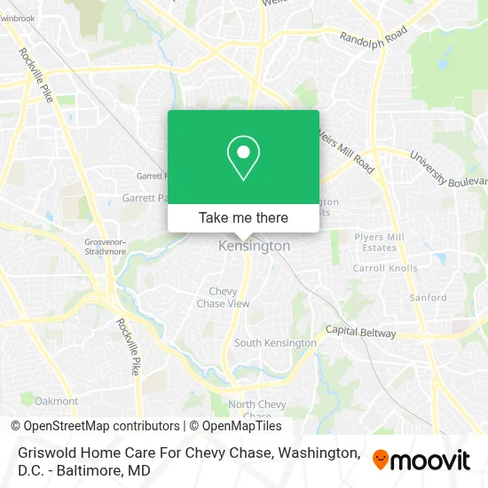 Griswold Home Care For Chevy Chase map