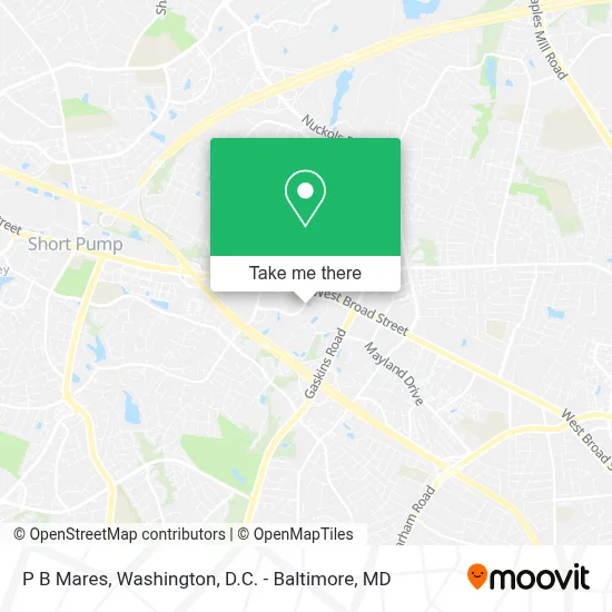 P B Mares map