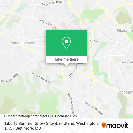 Liberty Summer Snow Snowball Stand map