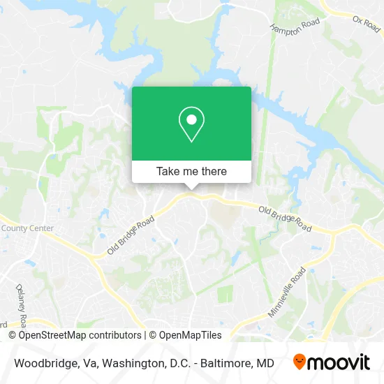 Woodbridge, Va map