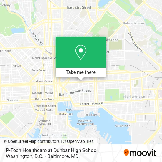 P-Tech Healthcare at Dunbar High School map
