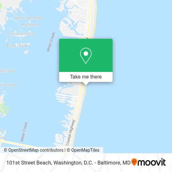 101st Street Beach map