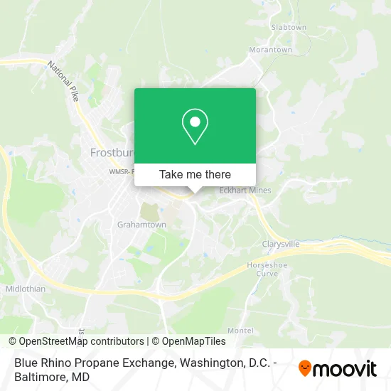 Blue Rhino Propane Exchange map