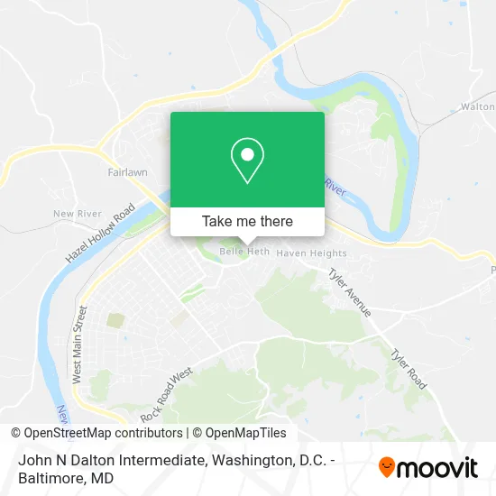 John N Dalton Intermediate map