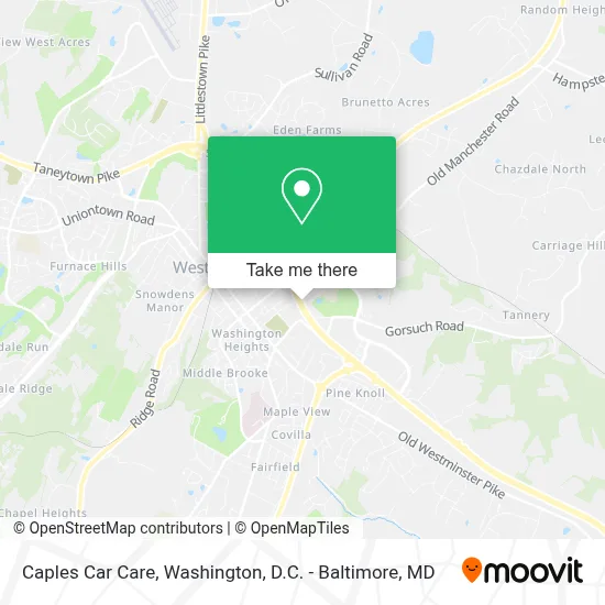 Caples Car Care map