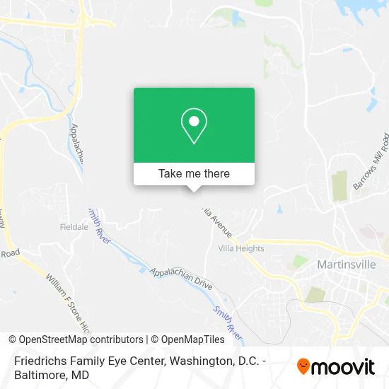 Friedrichs Family Eye Center map