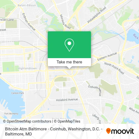 Bitcoin Atm Baltimore - Coinhub map