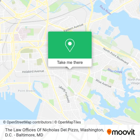 The Law Offices Of Nicholas Del Pizzo map