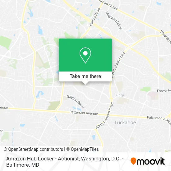 Amazon Hub Locker - Actionist map